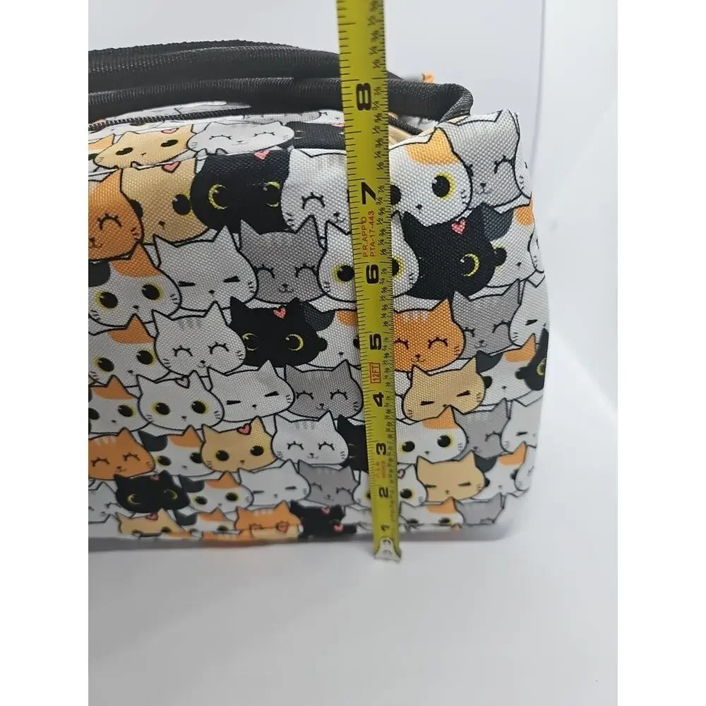 YORWPEX Cute Cat Insulated Lunch Bag Cooler Tote School Work NEW